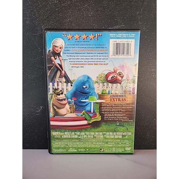 Monsters vs. Aliens (DVD, 2009) - Picture 3 of 10